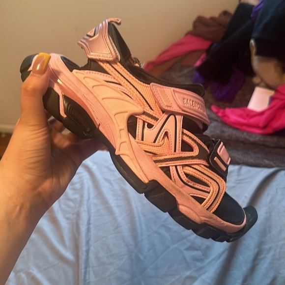Balenciaga Wmns Track Sandal Pink & Black - Picture 7 of 10